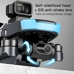 Mini drone JHD KF110 avec caméra HD professionnelle 4K, WiFi 2.4G, GPS, cardan anti-vibration 2 axes, moteur sans balais, télécommande - Product Image 3