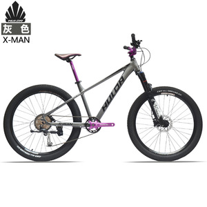 Vélo de montagne Hulor X-Man 26 pouces, fourche à suspension en alliage d'aluminium, 9 vitesses, vélo tout-terrain unisexe pour adultes - Product Image 4