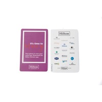 Cartes PVC personnalisées avec impression de code QR, carte NFC NTAG 213, carte de révision
