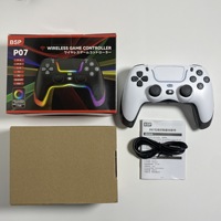 Joystick Inalámbrico para PS4/Switch/IOS/Android/PC, Controlador de Juegos RGB, Accesorios para Consola con Bluetooth, Gamepad sin Retraso