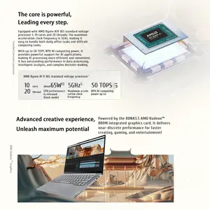 2025 Lenovo Thinkbook 14 + AMD AI 9 <span class=keywords><strong>365</strong></span> 32GB 1TB 14,5 de alto rendimiento IPS 3K Business Laptop para <span class=keywords><strong>Office</strong></span> Opcional AI 7 H 350 - Product Image 3