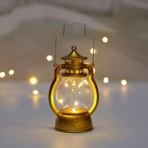 Lanternes LED portables rétro en gros, petites bougies électroniques à huile, décorations créatives, lumières scintillantes pour cadeaux de Noël - Product Image 5