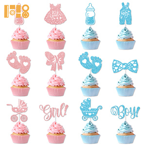 Nuovi set Topper <span class=keywords><strong>torta</strong></span> tema di compleanno del ragazzo e della ragazza <span class=keywords><strong>torta</strong></span> <span class=keywords><strong>torta</strong></span> bandiera partito scalogno carta Plugin decorazione all'ingrosso - Product Image 2
