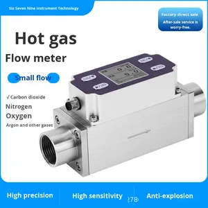 천연가스 공기 유량계 지원 고정밀 알루미늄 합금 열 디스플레이 가스 질량 유량계 장비 - Product Image 3