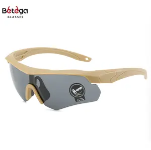 Bettega新しいミリタリーファン防爆メガネCSシューティング戦術メガネ近視サンドプルーフライディングメガネ