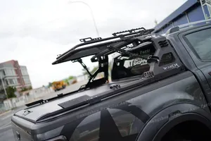 Tanker 4WD Universal Roll Bar For Ranger For Hilux Revo Rocco Vigo For Dmax For NP300 With Roof Rack Basket Steel Rear Roll Bar
