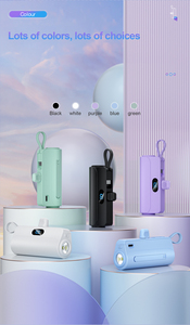 Gadgets électroniques 2025, chargeur portable de petite taille à haute capacité avec câble intégré, <span class=keywords><strong>batterie</strong></span> <span class=keywords><strong>externe</strong></span> mini, power bank 5000mAh - Product Image 5
