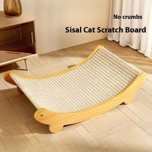 Planche à gratter pour chat en sisal résistant à l'usure anti-miettes protecteur de canapé intégré anti-rayures patte griffoir d'arbre à chat pour carton - Product Image 1