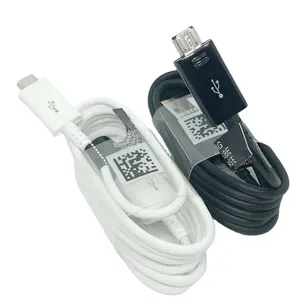 Charger cepat berpelindung USB 2.1A, Charger Usb mikro tipe-b 3ft, kabel Data pengisian daya untuk Samsung Micro V8 Usb