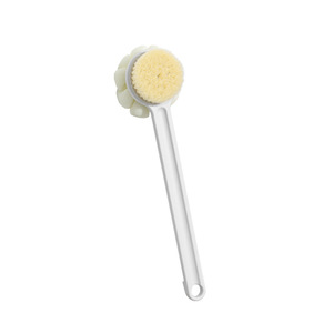 Bath Brush Long Handle Dual Side Soft Bristles Flower Shape Back Scrubber Body Cleaning Shower Tool - Product Image 5