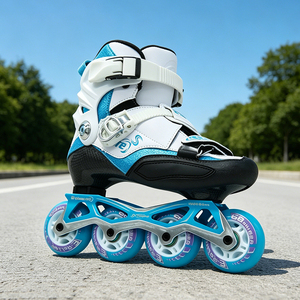 Patins à roulettes pour adultes, cadre en aluminium CNC, 4 roues, roulements ABEC, botte rigide, freestyle, slalom, vitesse, pour hommes et femmes - Product Image 4