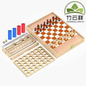 Set di giochi da tavolo in legno per bambini dai 5 ai 7 anni con <span class=keywords><strong>dama</strong></span> di scacchi chiudere la scatola Hockey <span class=keywords><strong>gioco</strong></span> Sling Puck - Product Image 2