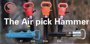 APCOM Hand Held Jack Hammer Pneumatic Rock Drill <b>Mining</b> Drill <b>Machine</b> Heavy Duty Air Pick Hammer Steel Pickaxe Head - Product Image 5