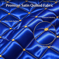 Set Sprei Quilted Renda Eropa 3 Potong Bahan Microfiber 300tc Mewah untuk Tempat Tidur King Queen Full Twin Kustom untuk Penggunaan Hotel
