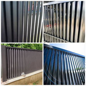 Clôture de jardin en aluminium <span class=keywords><strong>blanc</strong></span> à lattes horizontales pour la transition entre la piscine et la zone privée, longue durée de vie, antirouille, installation facile - Product Image 5