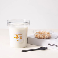 Gâteau soda transparent avec logo personnalisé de qualité alimentaire peut 220ml 240ml 280ml peut spirale bouteille en plastique