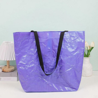 Sac fourre-tout extra large en polyester tissé imperméable à haute capacité, fabriqué par le fabricant, logo imprimé, sac à bandoulière durable