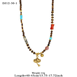 韓国風トレンドパンクジュエリーネックレス 316Lステンレス鋼 18K金メッキ 防水 エレガントファッションアクセサリー - Product Image 3