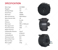 Moteur central électrique tout-terrain QS165 5000W 35H neuf en gros pour véhicule