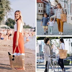 กระเป๋าชายหาดตาข่ายความจุขนาดใหญ่แบบพกพาสำหรับฤดูร้อนกลางแจ้งสำหรับผู้หญิงสไตล์โบฮีเมียน - Product Image 3