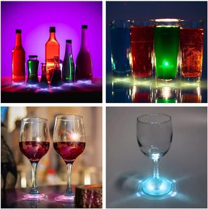 Custom Embossed LED Plastic <b>Sticker</b> Wine Bottle Light Cups Coasters Battery Operated Reusable Durable Ramadan Graduation Party - Product Image 6