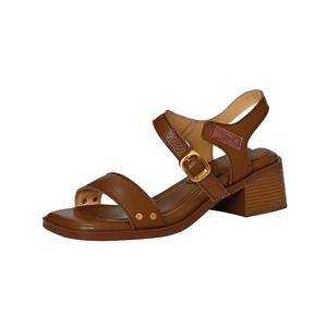 Vintage Chunky Heel Sandals Women Mid Heel Magic Strap Open Toe Backless <b>Soft</b> Leather <b>Shoes</b> - Product Image 6