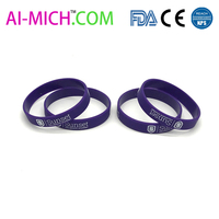 Ensemble de bracelet en silicone imperméable personnalisé avec logo AI-MICH et carnet A5 pour cadeaux promotionnels d'événements d'entreprise