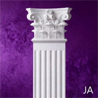 Piliers de clôture de villa extérieurs préfabriqués en gypse, design moderne, colonnes de temple carrées, base romaine solide, pour hôtels et hôpitaux
