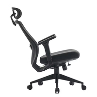 Chaise de bureau ergonomique moderne en maille avec hauteur réglable et roulettes pivotantes pour usage domestique ou professionnel