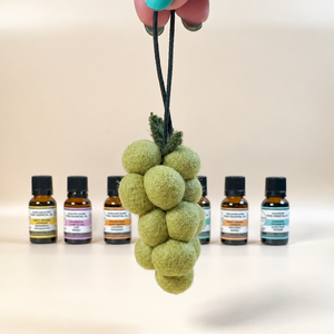 Boules de feutre <span class=keywords><strong>d</strong></span>ésodorisantes artisanales en laine, parfum naturel pour la maison, diffuseur de voiture sans parfum, en forme de petite grappe, vente en gros usine - Product Image 2