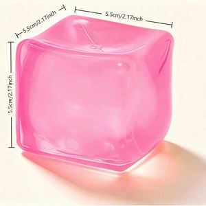 Jouet de décompression personnalisé en forme de sucre de malt transparent, texture souple à rebond lent, pour enfants, accessoire de jeu - Product Image 5