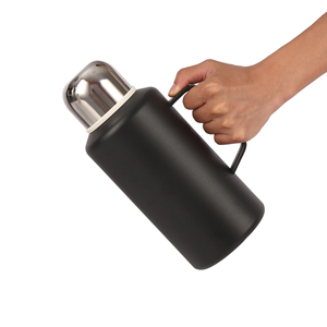 Thermos de voyage grande capacité 1200ml/42oz, tasse portable avec filtre à pression, ceinture de transport, bouilloire d'extérieur en acier inoxydable - Product Image 2