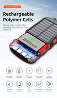 Banque d'énergie solaire étanche 20000mah chargeur solaire mini batterie externe 18W prise Usb solaire universelle pour téléphone intelligent universel ABS