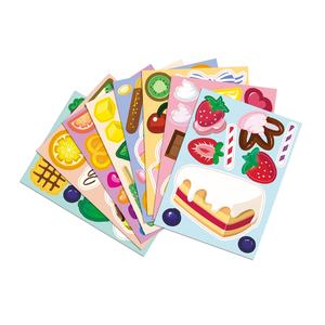 Paquet de 8 pièces d'autocollants de puzzle de gâteau de dessert, autocollants d'éducation précoce pour enfants, jouets éducatifs pour bébé, bricolage - Product Image 5