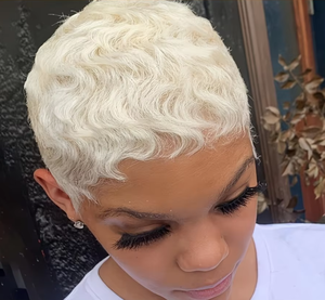 ผม<span class=keywords><strong>เวียดนาม</strong></span>แท้สีบลอนด์ 60 <span class=keywords><strong>ขาย</strong></span>ดี #   วิกผมเอลฟ์ขนาด 6 นิ้ว แบบไม่ต้องใช้กาว ความหนาแน่น 150% - Product Image 1