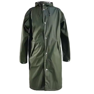 Imperméable en PU pour adultes une pièce imperméable Poncho simple pour hommes et femmes haute fréquence pressage à chaud vêtements <span class=keywords><strong>de</strong></span> <span class=keywords><strong>pluie</strong></span> pour adultes - Product Image 3