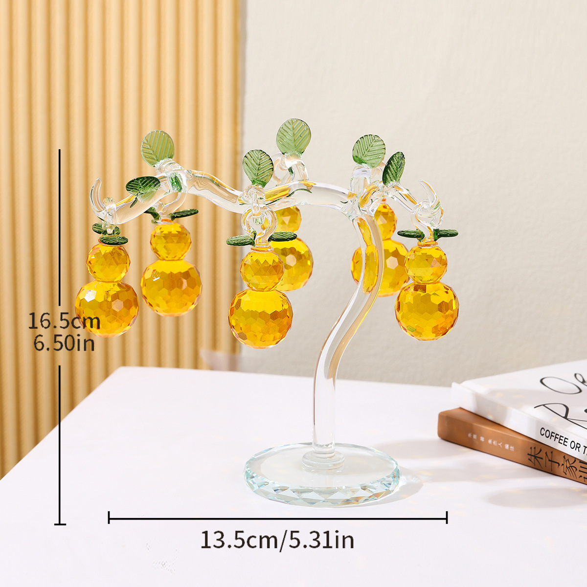 Nueva calabaza amarilla de 6 colgantes