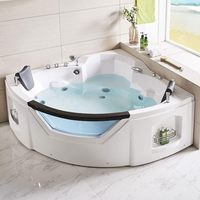 Bain à remous extérieur autoportant en fibre de verre pour 4-5 personnes, avec accoudoirs, contrôle informatique et massage – Offre Spéciale