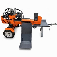 Fendeuse de bois hydraulique de 37 tonnes avec élévateur de bûches, diamètre max. 400 mm, moteur à essence Kohler 14 CV, retour automatique, machine de découpe à 4/6 lames