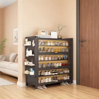 Vente à chaud armoire à chaussures avec panneau perforé armoire à chaussures multicouche métal acier grande capacité pour entrée chambre stockage de chaussures