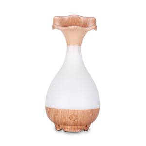 <span class=keywords><strong>Diffusore</strong></span> di Aromi a Ultrasuoni a Forma di Vaso di Loto, Umidificatore a Nebbia Fredda <span class=keywords><strong>con</strong></span> Luce LED Calda Effetto Legno, Regalo per la Casa, Personalizzazione Logo all'Ingrosso - Product Image 5