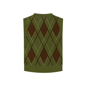<strong>Men</strong> 2026 New Fashion Loose Diamond-shaped Texture <strong>Knitted</strong> Vest Sweater Vintage Sleeveless <strong>Waistcoat</strong> Chic Tops - Product Image 4