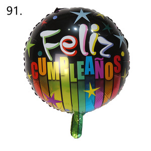 Venta al por mayor película de aluminio Mylar 18 pulgadas globos de papel de aluminio Feliz cumpleaños Globos papel de aluminio helio decoración de fiesta globo - Product Image 6