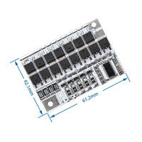 Carte de protection de batterie au lithium LiFePO4 3S 4S 5S 100A 12V, 3 4 5 cellules avec équilibrage de charge, protection BMS