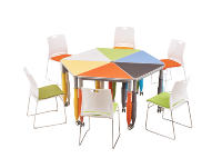 Ensemble de mobilier scolaire populaire : bureau et chaise pour étudiants, idéal pour salles de classe et salles de formation