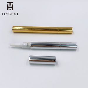 Envase de Lujo para Brillo Labial, Dispensador de Aluminio Dorado Brillante de 2ml, 3ml, 4ml, Tipo Pluma - Product Image 5