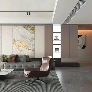 インテリア リビングルーム ロビー オフィス 防湿 大理石 UV ウォールパネルシート 接着剤で貼り付け 簡単な日常清掃 長寿命 - Product Image 2