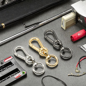 Porte-clés mousqueton léger et étanche en alliage de zinc, style vintage et dessin animé, plaqué, pour outils d'extérieur, sac à main et ceinture - Product Image 3