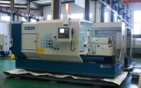 Tour CNC à filetage de tuyaux QK1343 avec système GSK, largeur de guidage 755 mm et alésage de broche 440 mm