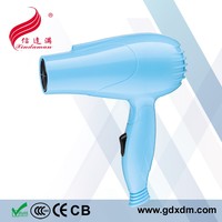 Sèche-cheveux professionnel électrique ionique pliable léger haute puissance avec diffuseur, air froid/chaud pour la maison, l'hôtel et le dortoir